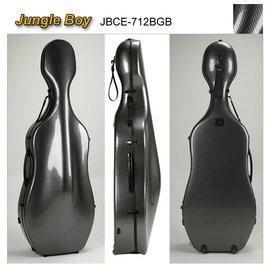 亞洲樂器 大提琴盒 Jungle Boy JBCE-712BGB 4/4／複合碳纖盒／黑灰色(大格紋) 3.5gk