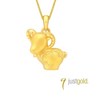 【Just Gold 鎮金店】十二生肖淘喜系列黃金吊墜 - 羊