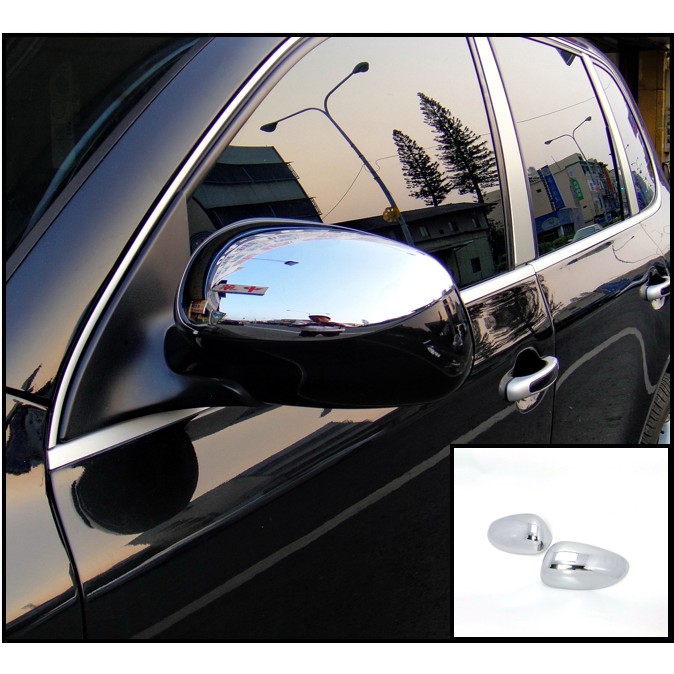 圓夢工廠 Porsche Cayenne 凱宴 955 2003~2006 改裝 鍍鉻銀 後視鏡蓋 後照鏡蓋 防撞飾蓋貼