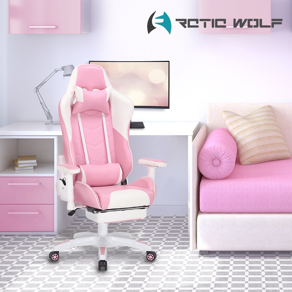 E-home 網美賽車型電競椅-粉紅色