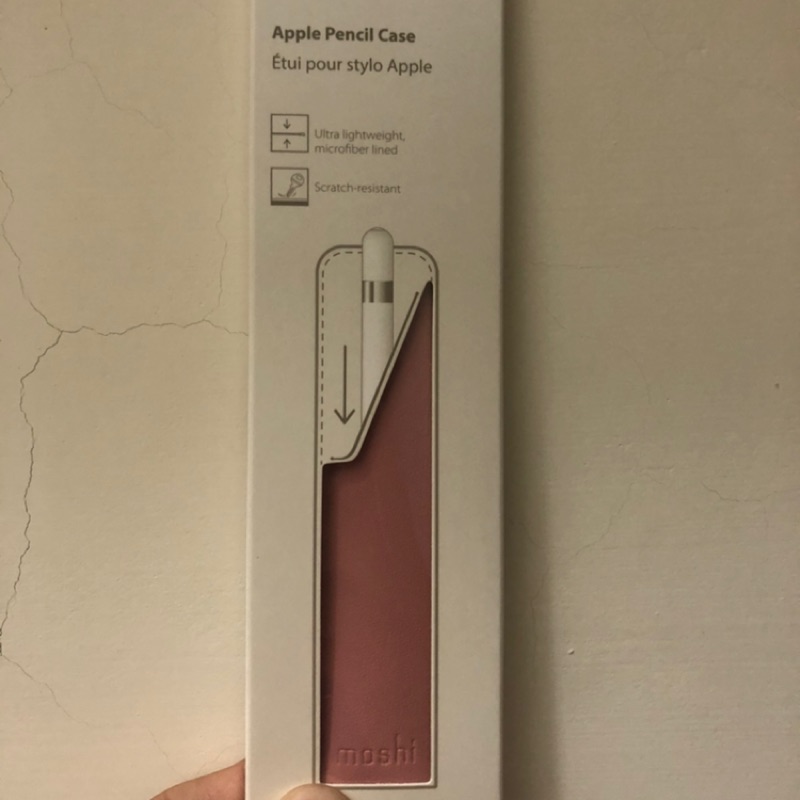(二手)Moshi Apple Pencil Case觸控筆保護套(粉)