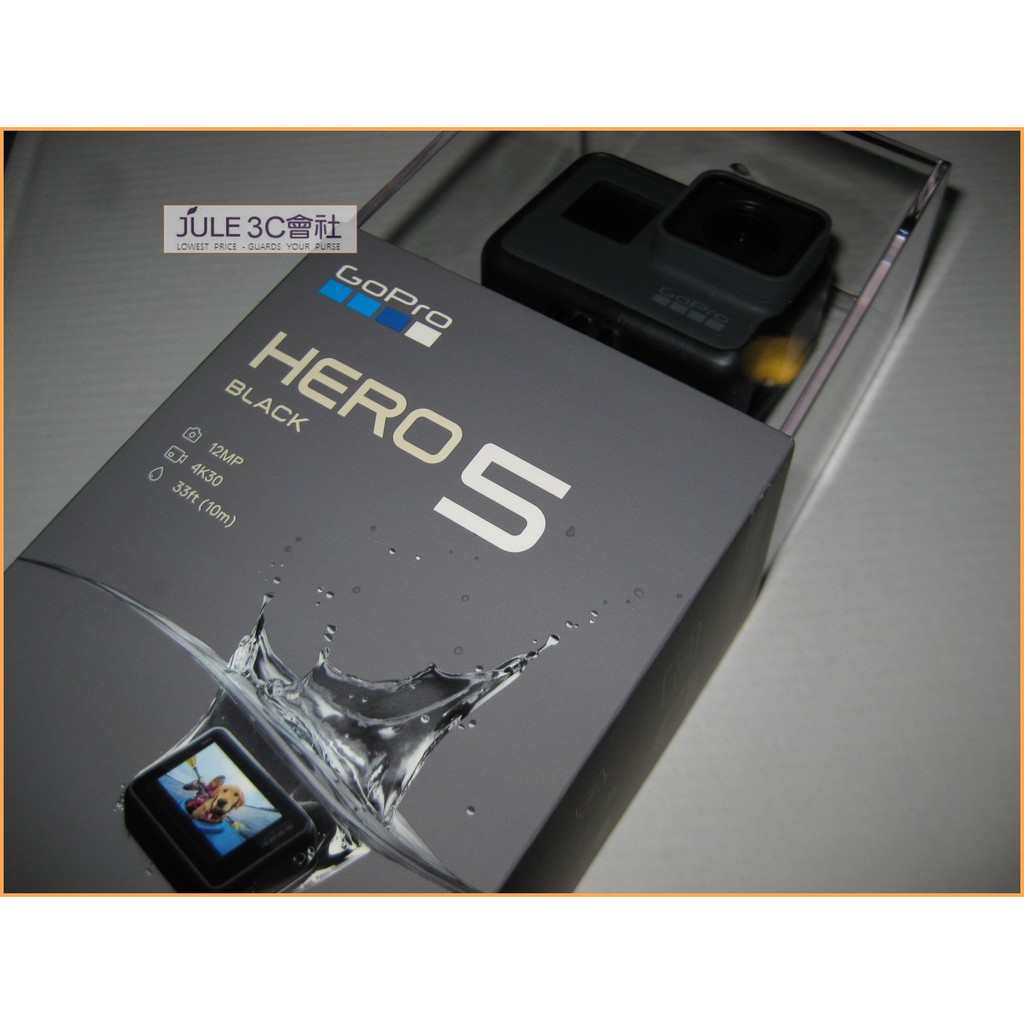 JULE 3C會社-GOPRO HERO5 Black 4K HD/黑色極限版/全新盒裝/公司貨/運動防水 攝影機