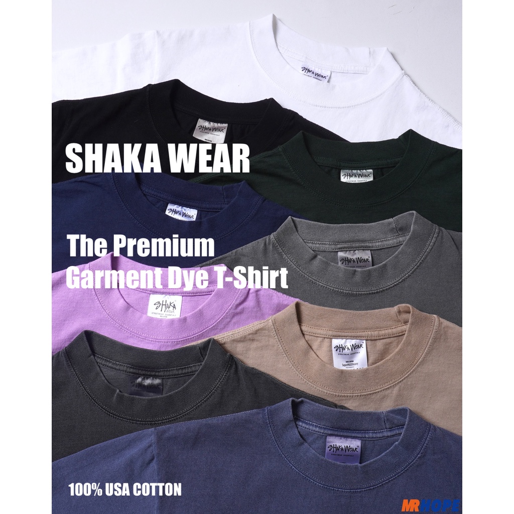 【MR.HOPE】洛杉磯 Shaka Wear Garment Dye T-Shirt 重磅 水洗 寬鬆 短t