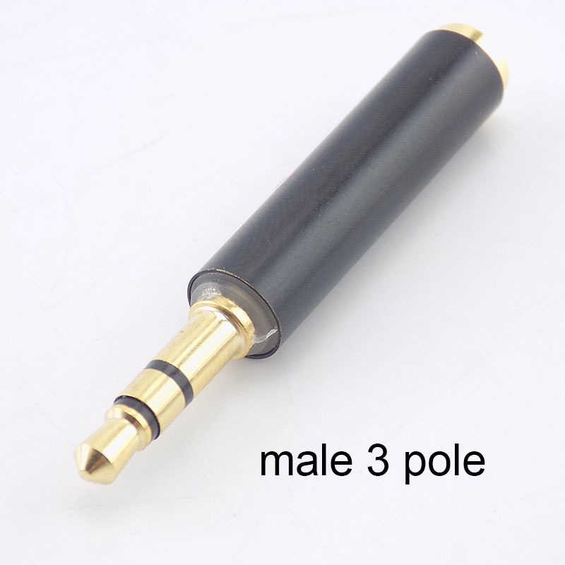 1/8" 立體聲適配器 3.5mm 3 極 RCA 公對 4 極母插孔 AUX 3 環音頻連接器延長耳機