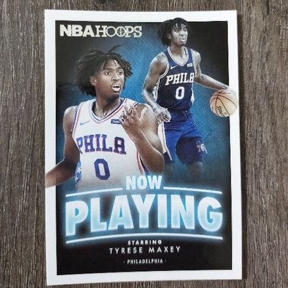 2020-21 Hoops Now Playing 費城76人隊  Tyrese Maxey 特卡