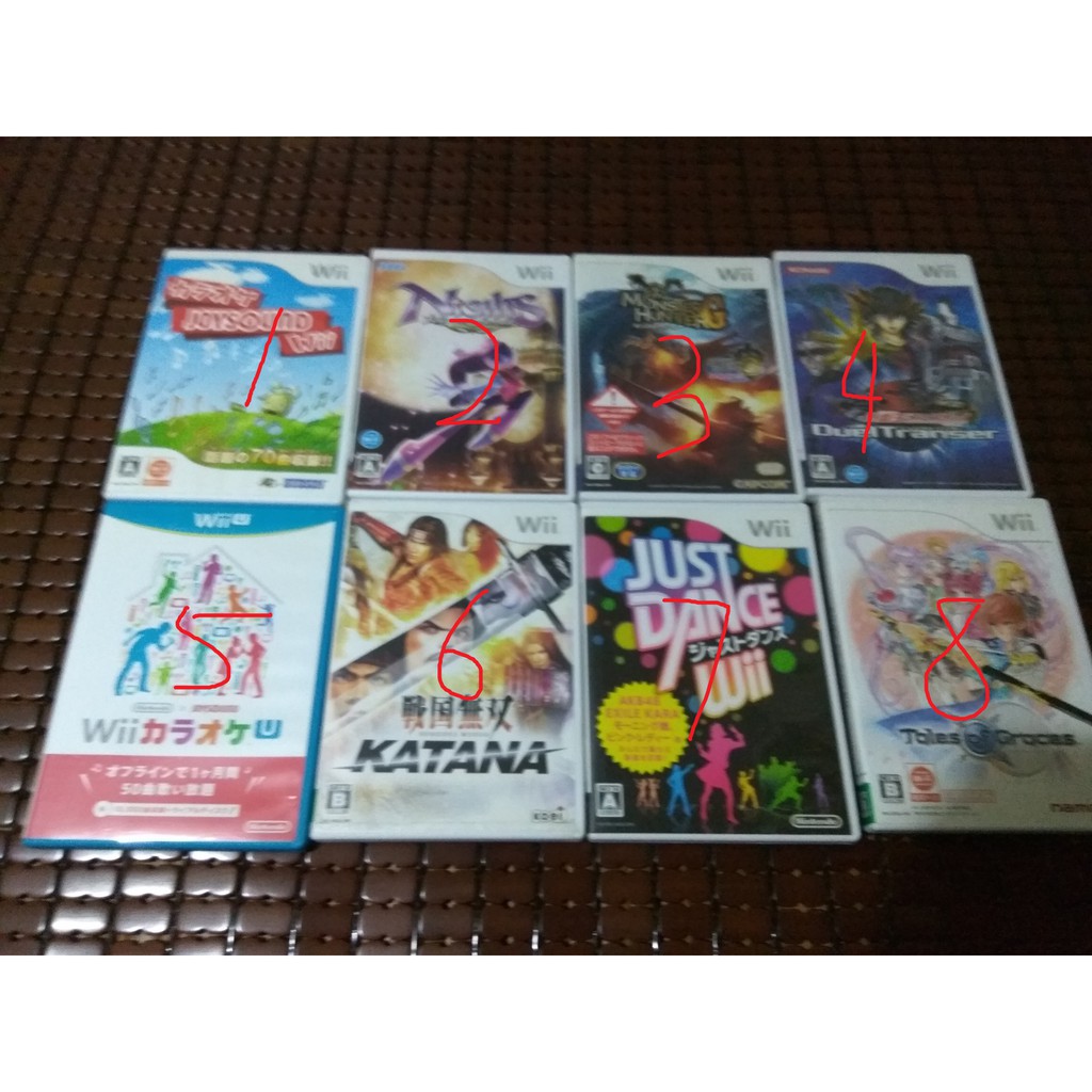 Wii Wiiu 卡拉ok 飛天幽夢justdance 時空幻境遊戲王戰國無雙katana 蝦皮購物