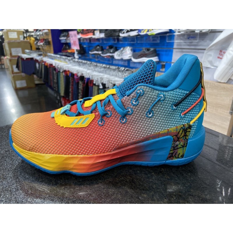 ADIDAS DAME 7 AVATAR 男款籃球鞋FZ4409 塗鴉藍橘紅| 蝦皮購物