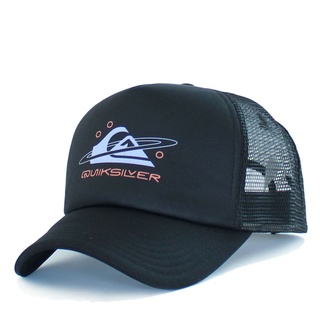 Quiksilver 卡車司機帽男式女式棒球帽弧形網眼遮陽帽 Snapback