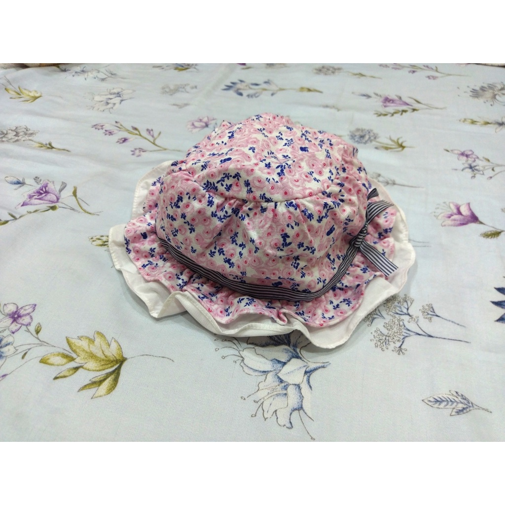 麗嬰房Les enphants 小碎花帽子 寶寶帽 嬰幼兒帽 遮陽帽(50cm,2歲)