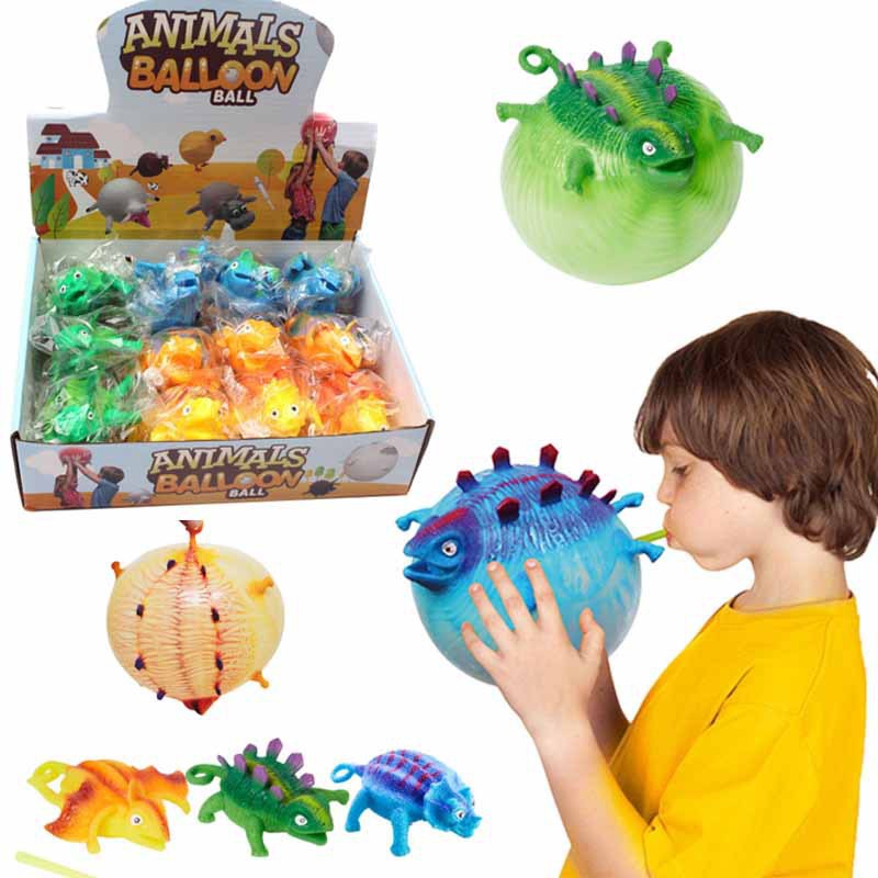 1 件 TPR 恐龍/家禽氣球充氣玩具氣球兒童節禮物生日派對動物乳膠氣球