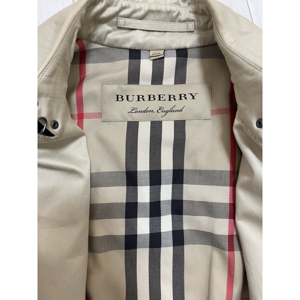 Burberry風衣外套 石色 中長版 UK6 /US4/IT38