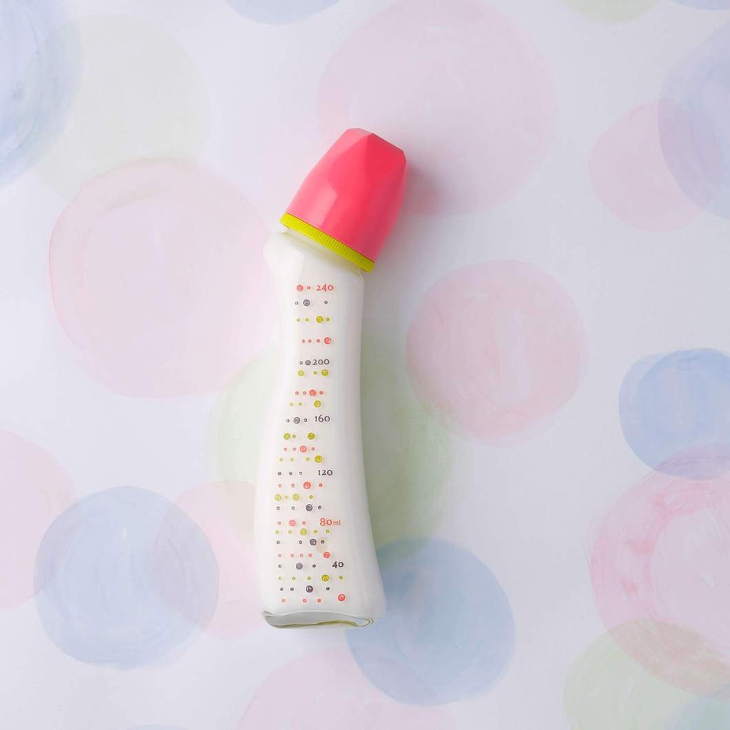 【全新/現貨❤️】日本 Dr. Betta奶瓶 Jewel G3-ECUBO 240ml-粉色 (耐熱玻璃)