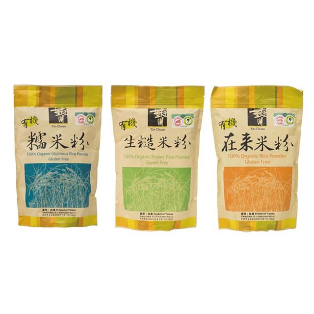 【蝦皮特選】銀川 有機烹飪粉/烘焙粉600g (在來米粉/糯米粉/生糙米粉)