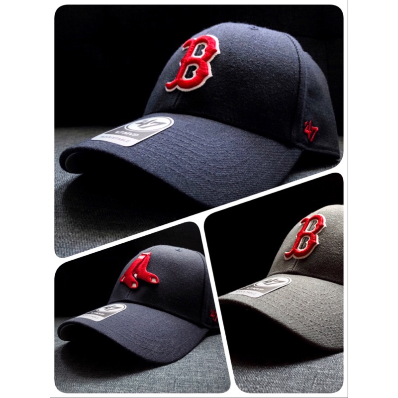 47 Brand MLB 波士頓紅襪 '47 MVP 硬版 可調 魔鬼氈 彎帽 老帽