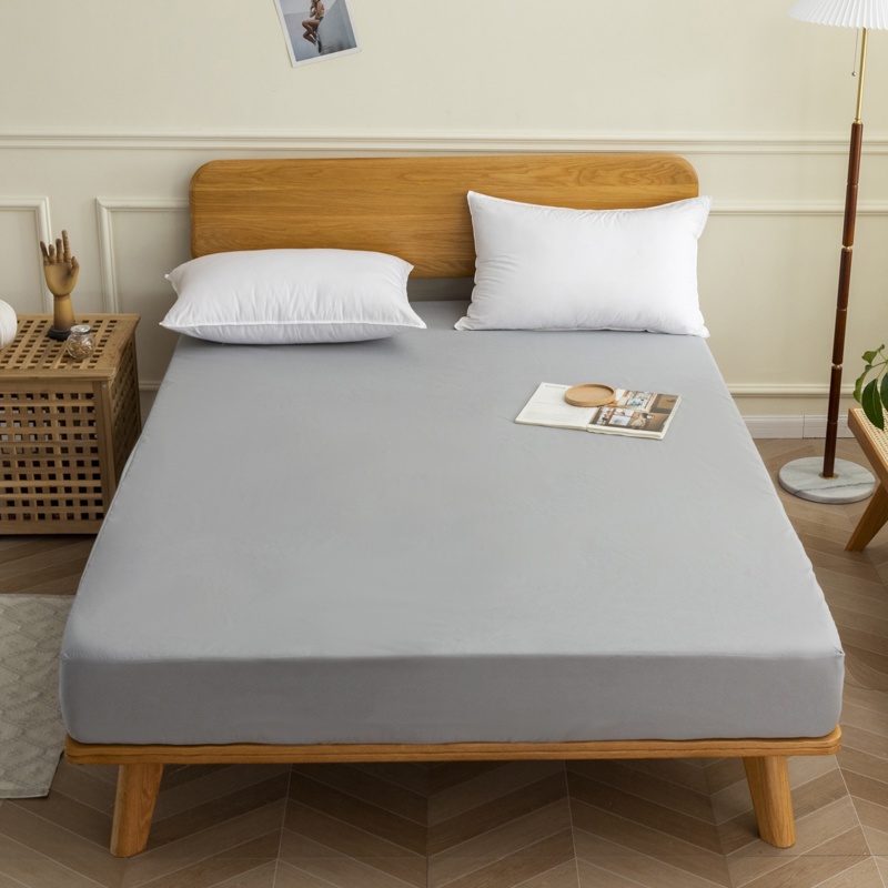 防水床包 素色簡約款 單人雙人標準加大特大床笠 有鬆緊帶 360度包裹設計