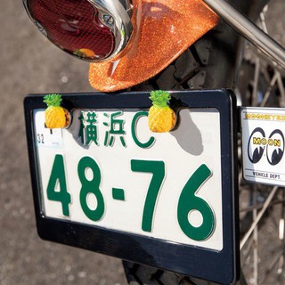 (I LOVE 樂多) BLUE PANIC 鳳梨造型 大牌螺絲 車牌螺絲 機車 汽車皆可用 [AA113PBP]