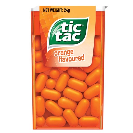現貨在台 香港代購 代買 代標 TIC TAC 涼糖 橘子口味 Orange flavoured 爽口糖 24G