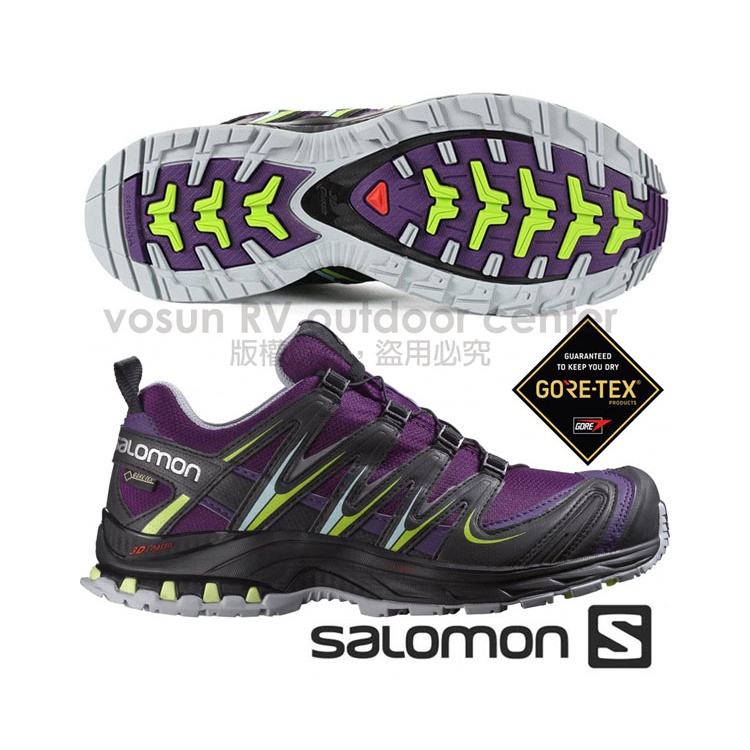 【索羅門 SALOMON】特價7折》女 XA PRO 3D GTX 專業防水透氣越野跑步運動鞋 375937 宇宙紫/黑