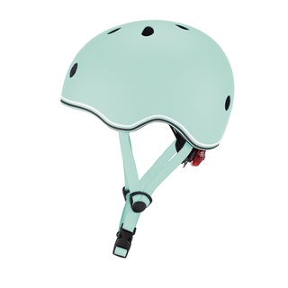 法國 GLOBBER XXS安全帽-粉綠 警示燈 大童/小童 兒童滑步車 平衡車 滑板車 自行車安全帽 可調頭圍 素面