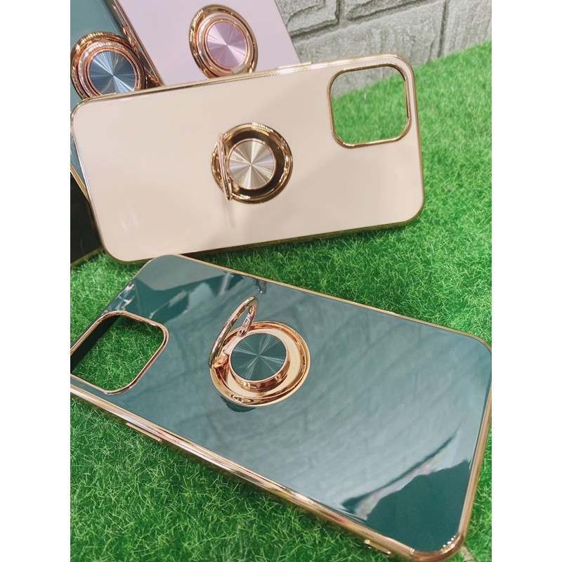韓式風格電鍍金磁吸指環扣殼Iphone12系列