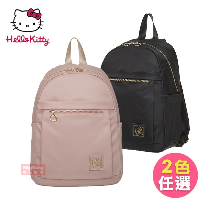 Hello Kitty 後背包 謎樣凱蒂 多口袋 可A4 雙肩包 休閒包 兩色 KT01X03 得意時袋