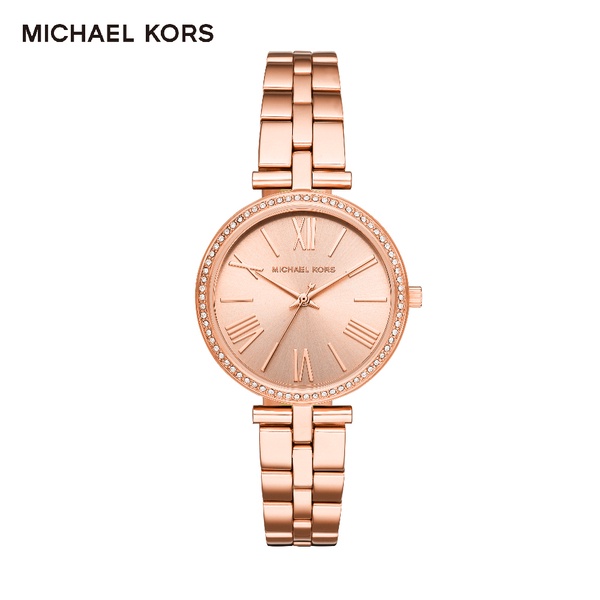 MICHAEL KORS 女性宣言玫瑰金色鍊帶女錶 34mm MK3904 台灣公司貨保固2年