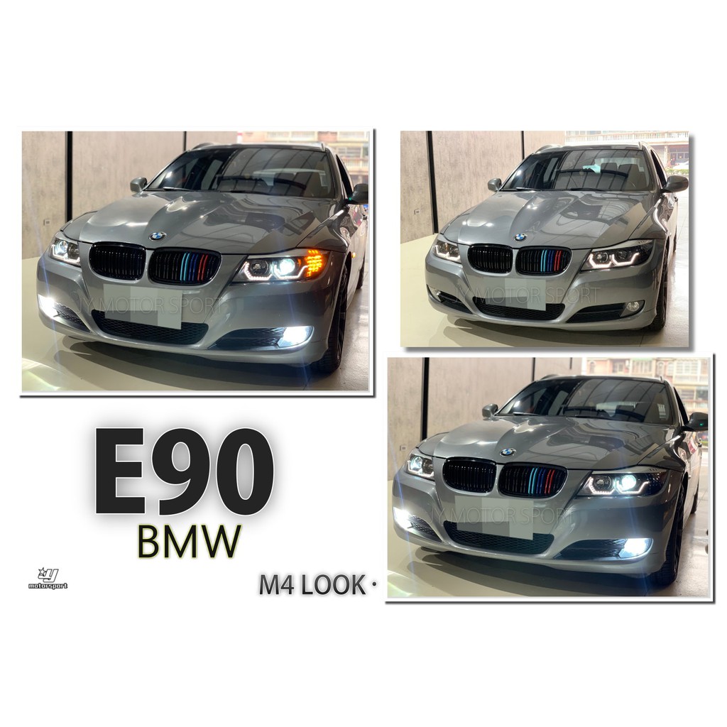 小傑車燈精品--最新款式 實車 BMW E90 E91 黑框 類 M4樣式 3D導光圈 R8 魚眼 大燈 E91大燈