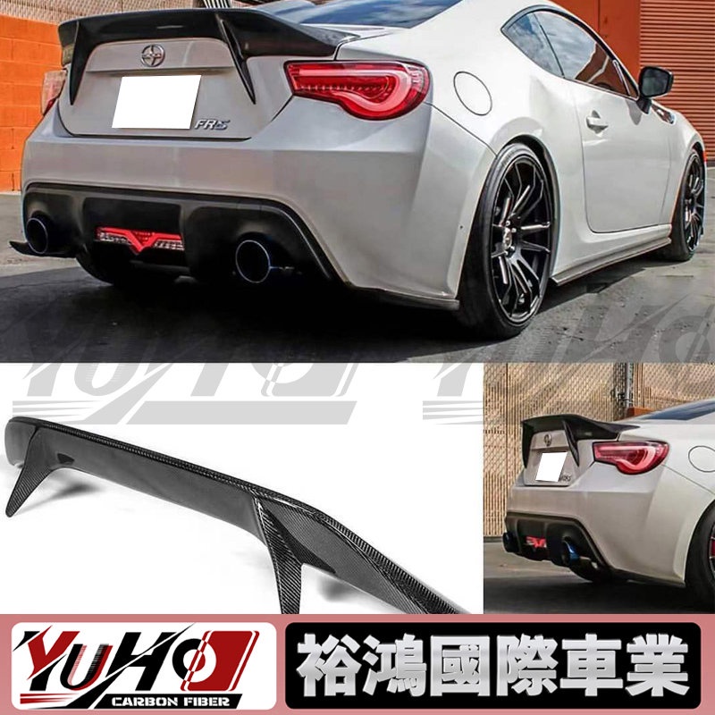 【全台可安裝】適用於豐田 BRZ 速霸陸 FRS GT86  碳纖維AB-FLUG尾翼壓尾 後箱蓋定風翼