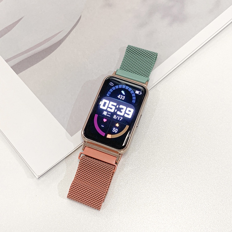 HUAWEI Watch Fit 2 / 華為手錶 Fit 2 米蘭漸變色錶帶 金屬錶帶 鋼帶 替換錶帶 磁吸錶帶  手