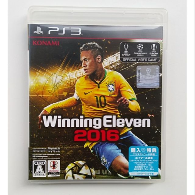 PS3 世界足球競賽 2016 / Winning Eleven 2016 日英文版_(光碟接近100%無刮傷) 稀有