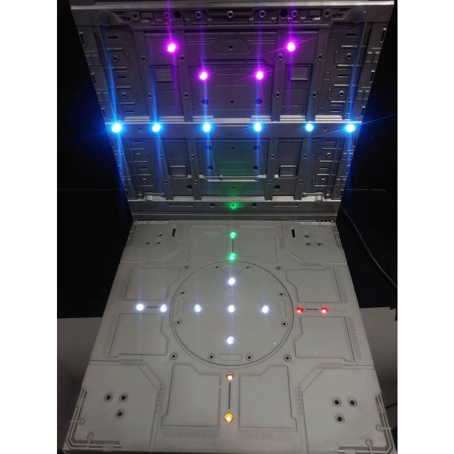 百川模型無線發光led燈組懶人加燈多功能發光展示地台鋼彈格納庫基地台獸籠 蝦皮購物