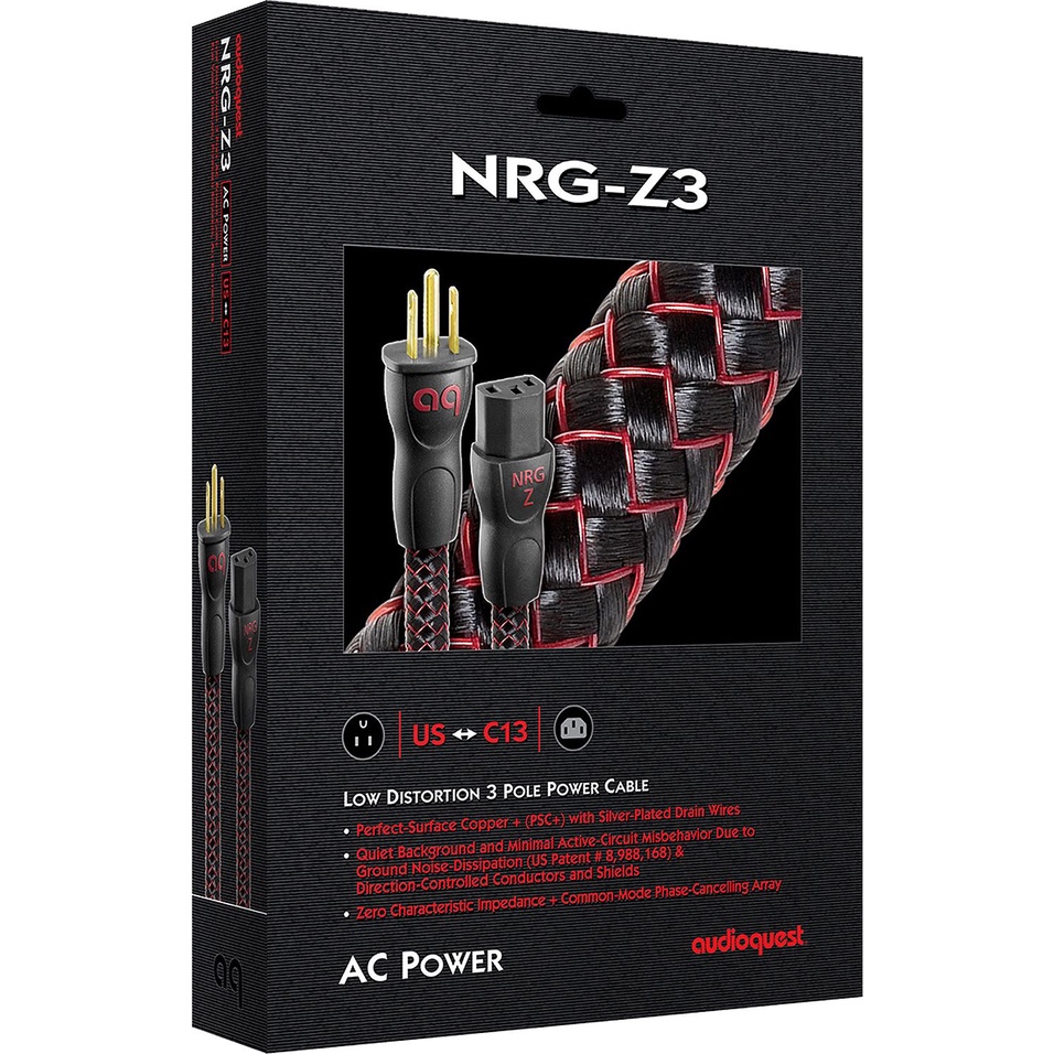 ─ 新竹立聲 ─ 歡迎來店試聽 美國線聖專區 AudioQuest NRG-Z3 發燒電源線 NRG Z3 三角尾