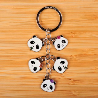 萌呆的Panda 金屬琺瑯鑰匙圈 吊飾/ 圓仔 圓寶 不要那麼可愛啦