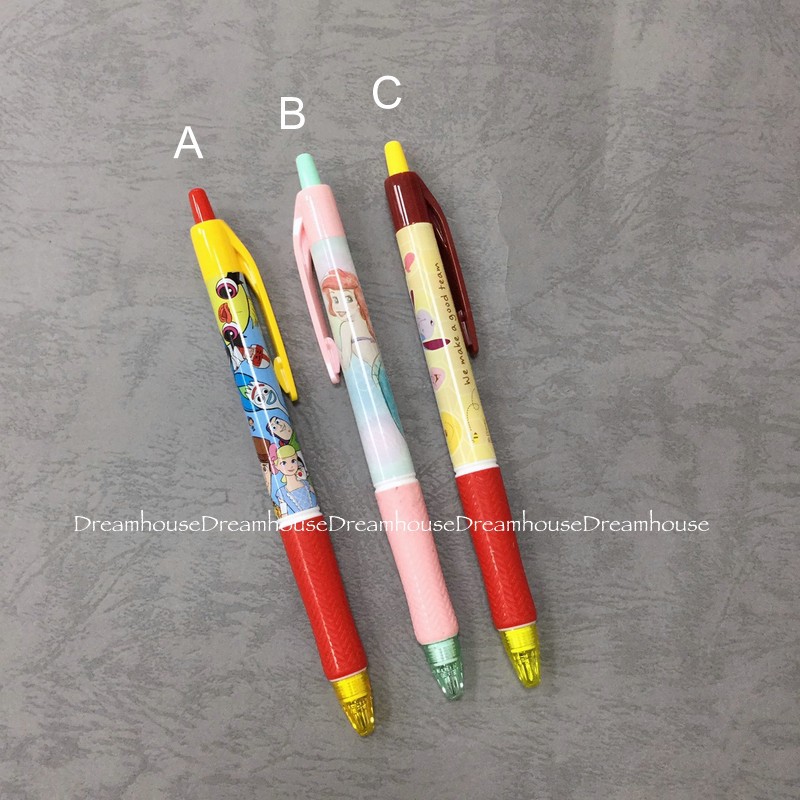 日本製 小熊維尼 玩具總動員 胡迪 巴斯光年 叉奇 兔崽子 鴨霸 卡繃公爵 小美人魚 黑筆 原子筆