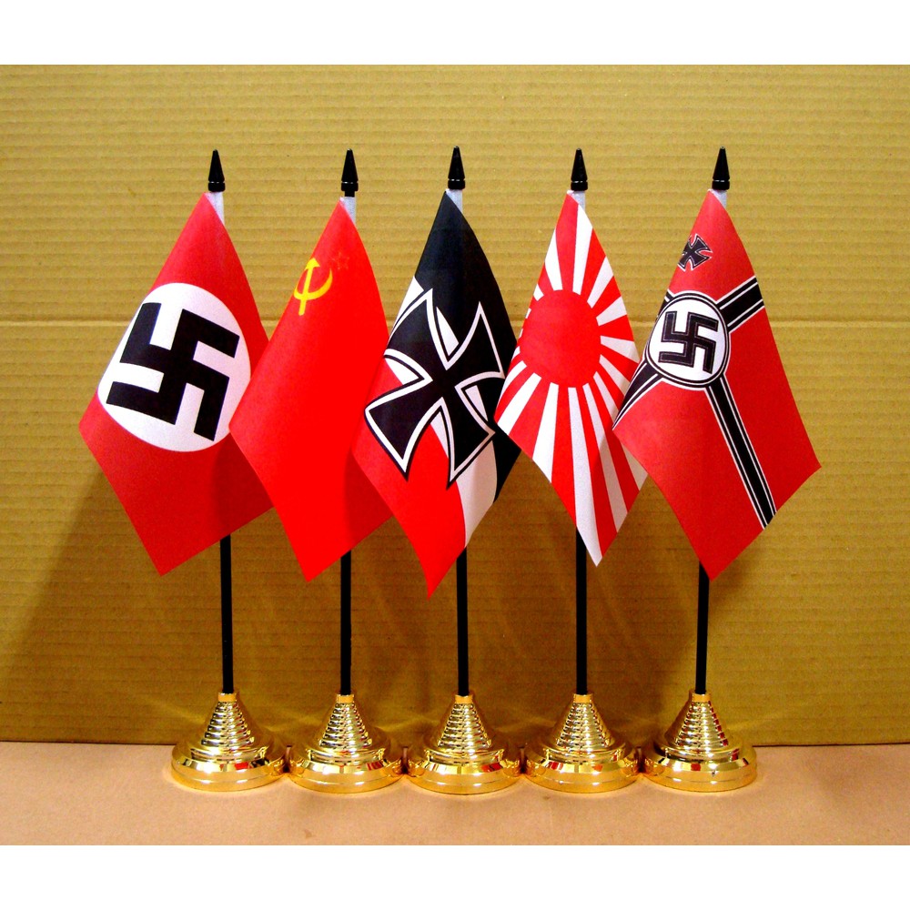 國旗特區 二戰wwii 小桌旗 金色底座日本聯合艦隊太陽旗旭日旗納粹黨納粹海軍旗 電視電影拍戲道具佈景用 蝦皮購物