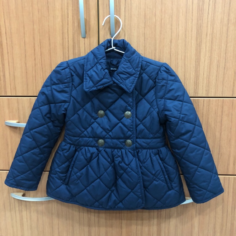 二手 Ralph Lauren 女童雙排扣鋪棉外套4T