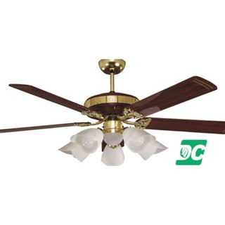吊扇52吋 紅木 DC吊扇 直流變頻 【遙控】燈具加購 臺灣製造