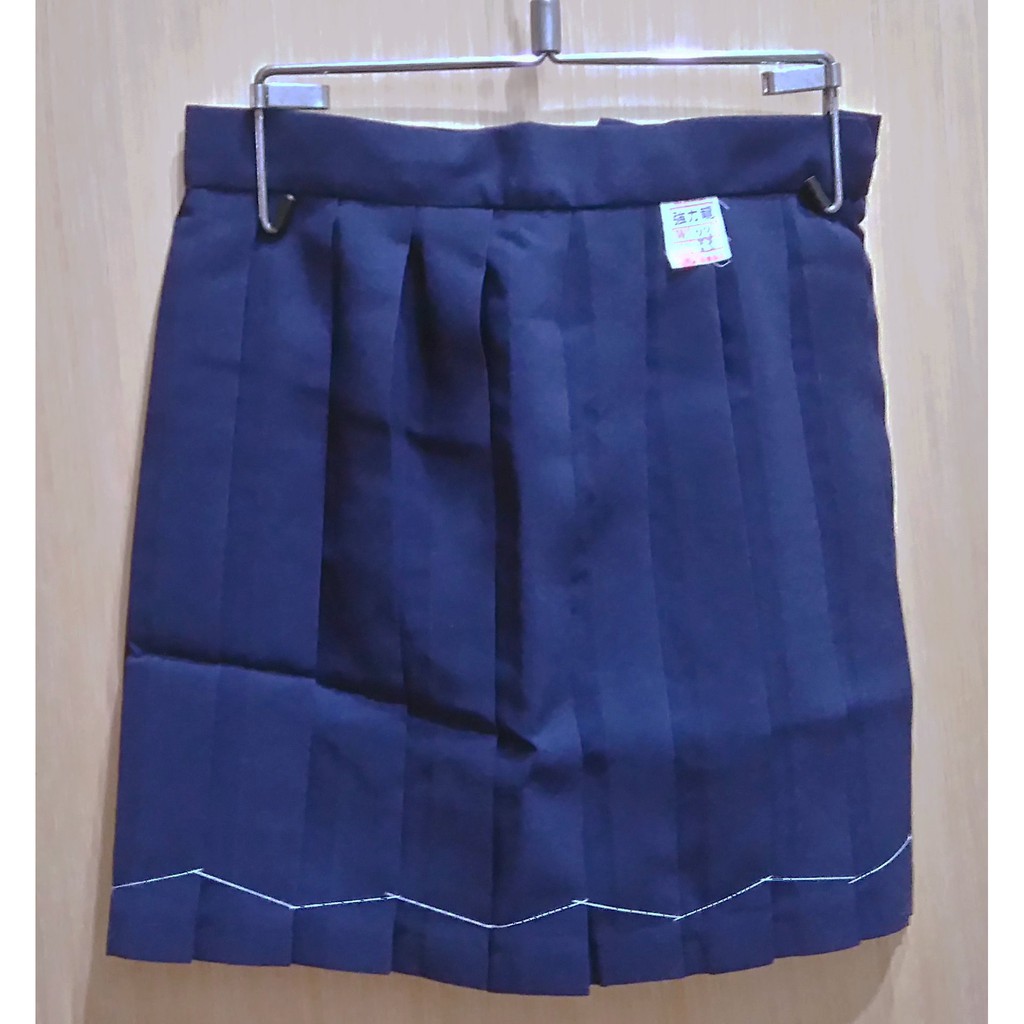 全新 百摺裙－ 學生裙 － 制服裙 － 百褶裙 (藍色-吊帶款)