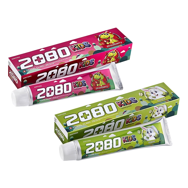 韓國 2080 強齒建齦兒童牙膏(80g) 蘋果/草莓【小三美日】D886342