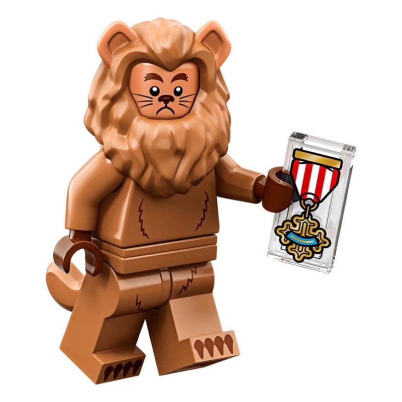 《艾芮賣場》LEGO 樂高 71023 The LEGO movie 2 綠野仙蹤 獅子 人偶 勇氣徽章