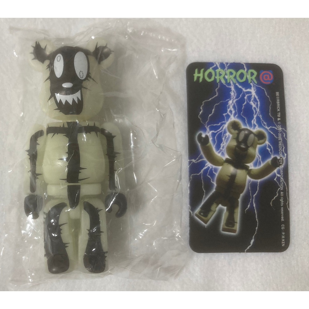 🔥現貨 🔥BE@RBRICK 庫柏力克熊100% 4代 HORROR 落雷  夜光