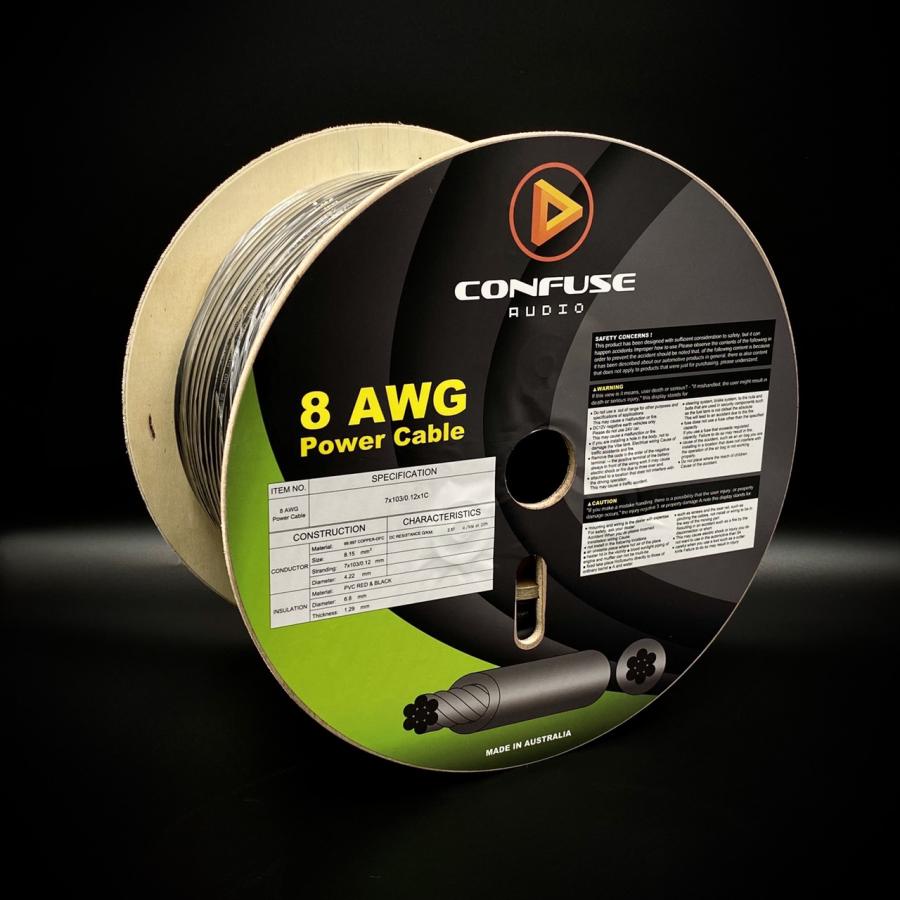 CONFUSE 澳洲品牌 原裝進口 專業線材 喇叭線 電源線 接地線 8 AWG / Power Cables