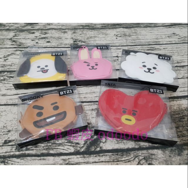 現貨 BT21 零錢包 漆皮 化妝包 防彈 cooky chimmy tata shooky RJ MANG 收納袋