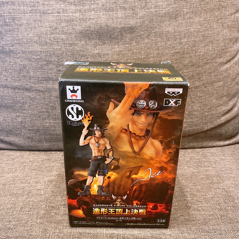 日版金證航海王海賊王scultures 造型王頂上決戰vol 4 艾斯公仔標準盒 蝦皮購物