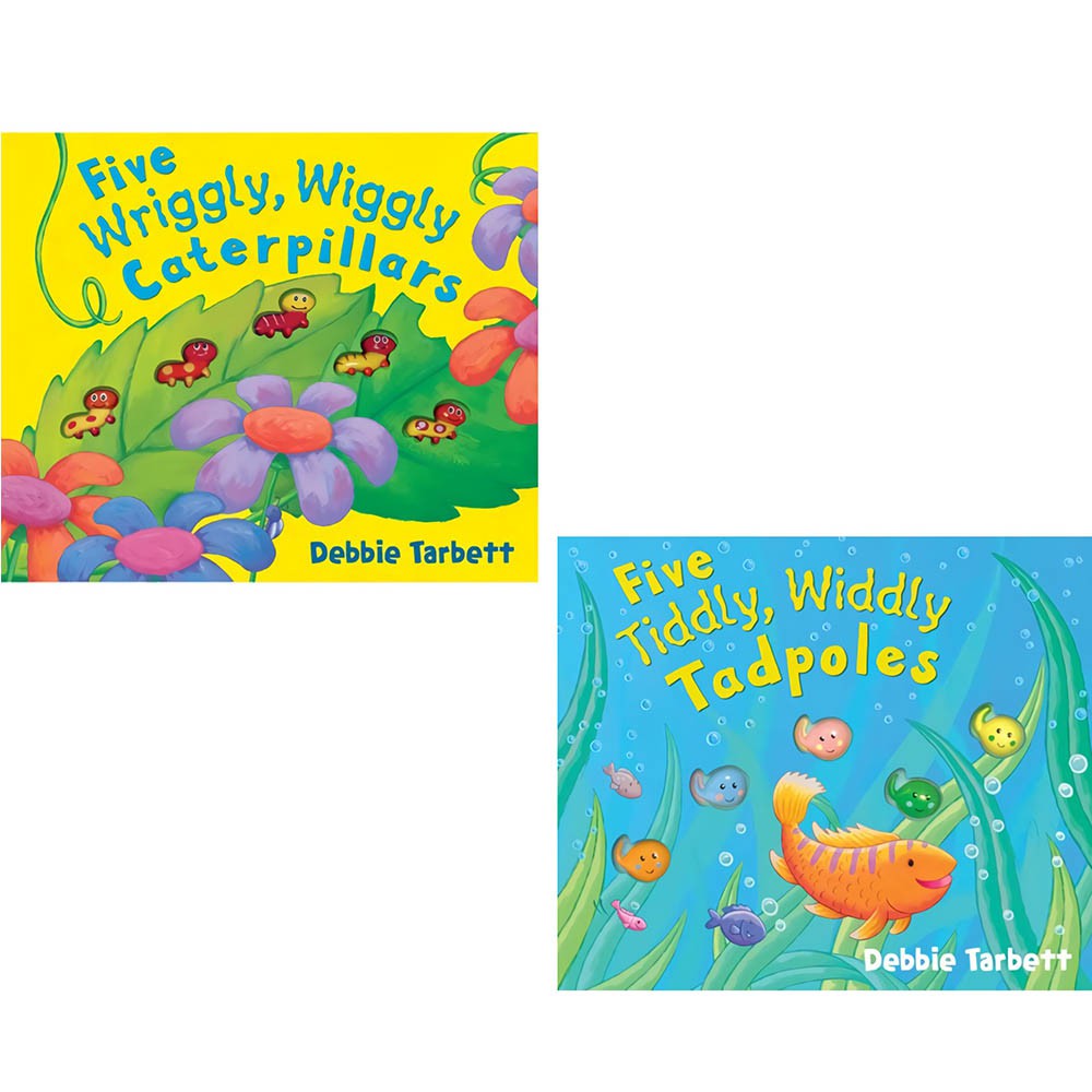 Five Wriggly,Wiggly Caterpillars 毛毛蟲歷險記精裝硬頁書