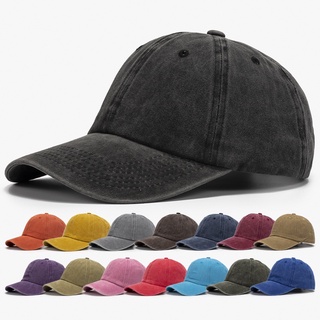 LINJW帽帽屋 現貨素色水洗棉棒球帽 軟頂鴨舌帽子 韓版老帽