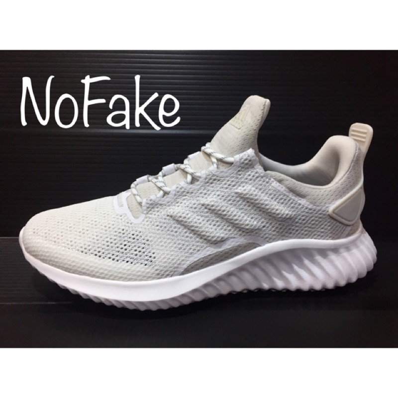 【NoFake】Adidas Alphabounce CR CC W 慢跑鞋 米白-女B76043