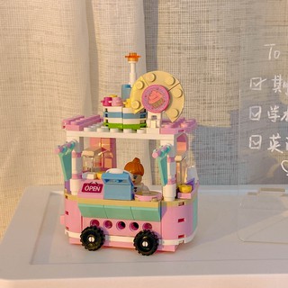 創意拼裝積木小顆粒兒童益智奇趣玩具女孩系列微拼圖生日禮物擺件