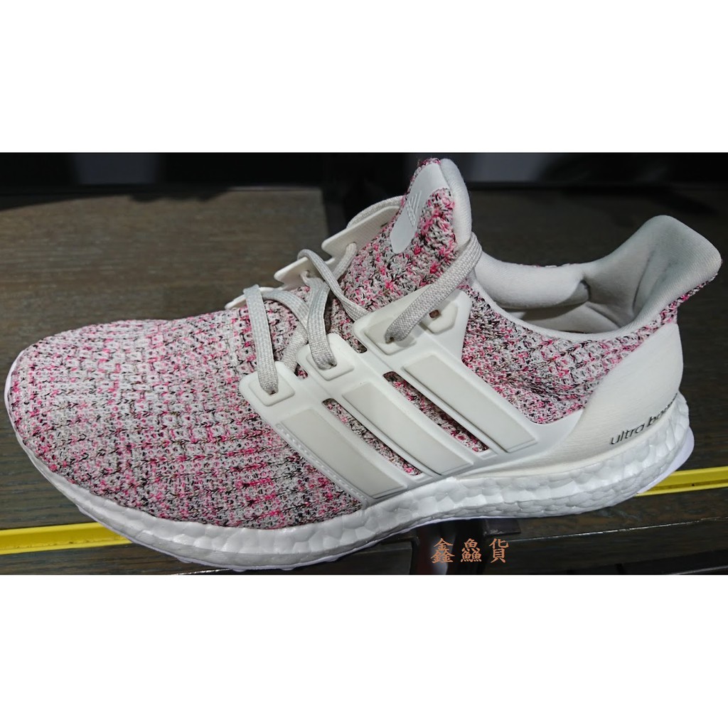 2019 ADIDAS ULTRA BOOST W 4.0 馬牌輪胎底 編織 運動鞋 慢跑鞋 粉彩虹白 BB6496