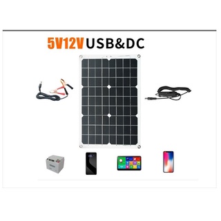 台灣出貨 18W 12V 5V 太陽能板 魚菜共生 水耕 太陽能發電 照明手機充電 USB充電
